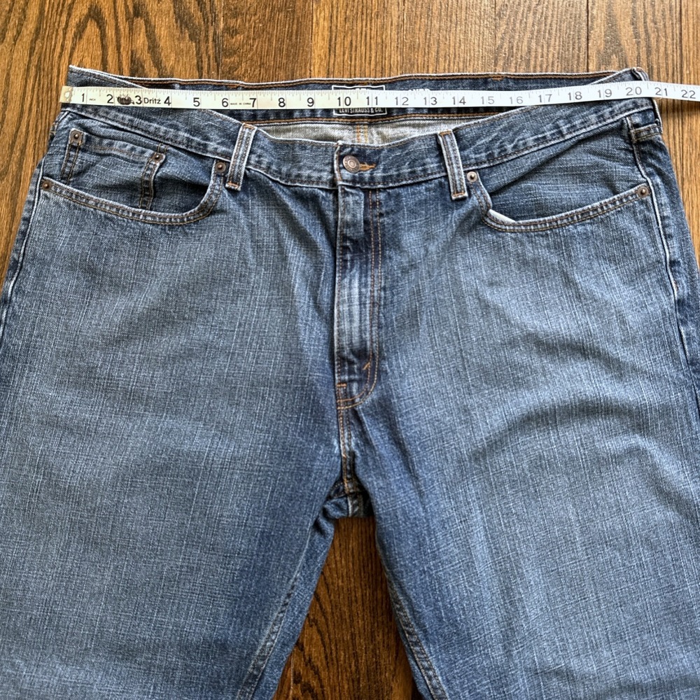 Signature Levi Strauss Mens‎ Relaxed Fit Jeans Blue Denim W42 L32 - Picture 3 of 9